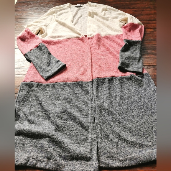 Colour Block Lightweight Cardigan (S) - Picture 3 of 5